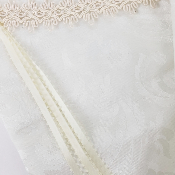 𝅺VICTORIAN Damask Ribbon Trim Christmas Stocking‎ - Picture 2 of 11